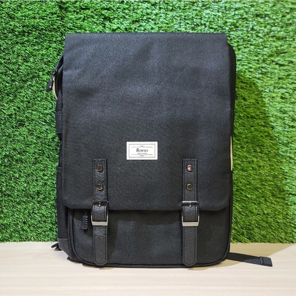 Ronyes Vintage Laptop Backpack for Women Men,15.6 inch Bookbag Black NWT